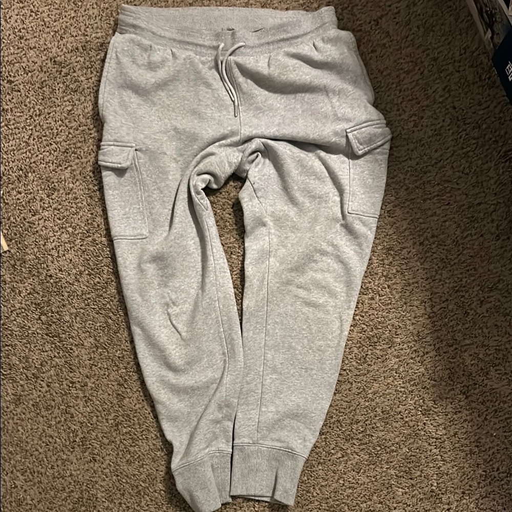 Gray Cargo Sweatpants